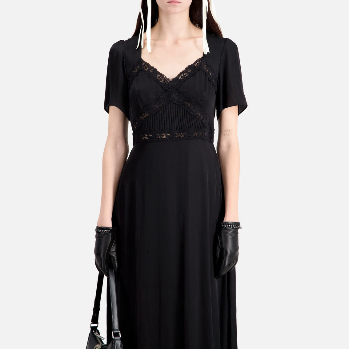 Vestido Largo Mc Top Encaje - Mujer