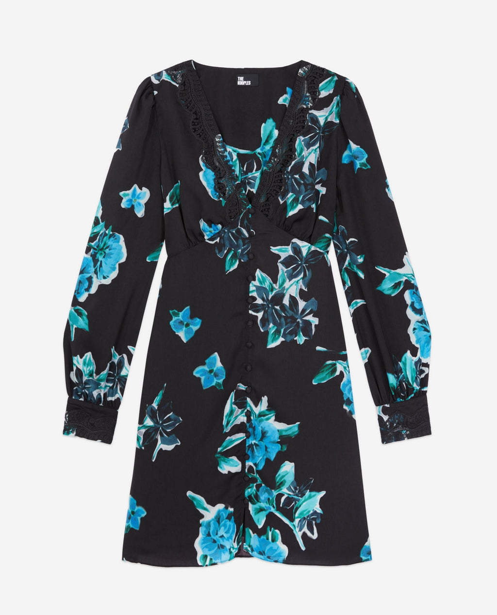 The Kooples - Robe Chemise - Noir - Femme