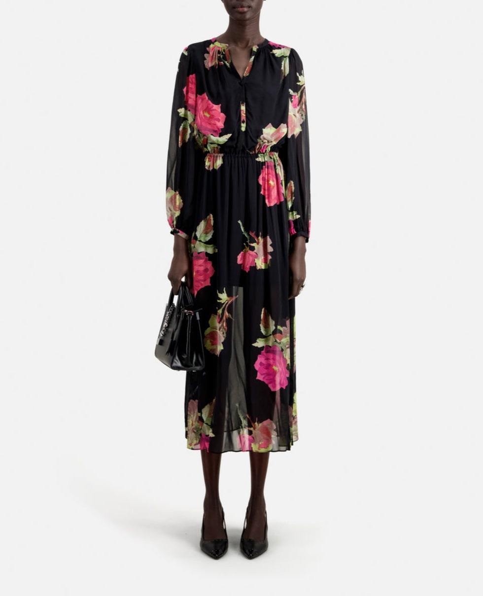 The Kooples - Robe Longue - Noir - Femme