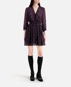 Vestido skater - Negro y rosa - Mujer