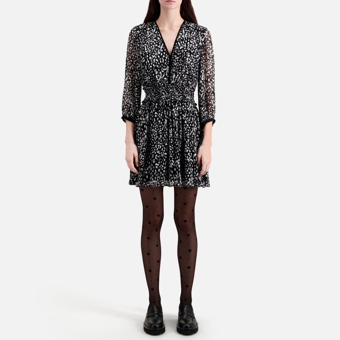 The Kooples - Robe Patineuse - Noir - Femme