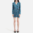 The Kooples - Robe Patineuse - Bleu - Femme