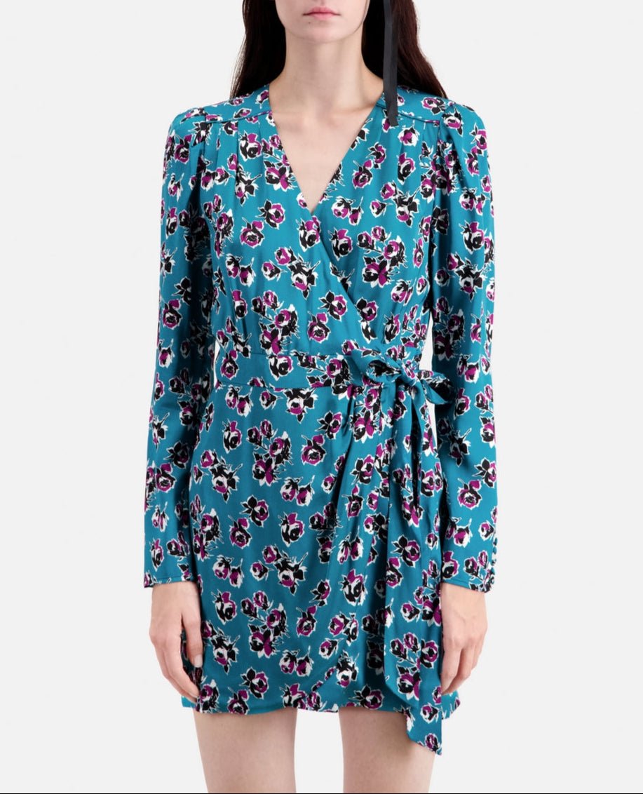The Kooples - Robe Patineuse - Bleu - Femme