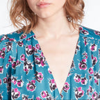 The Kooples - Robe Patineuse - Bleu - Femme
