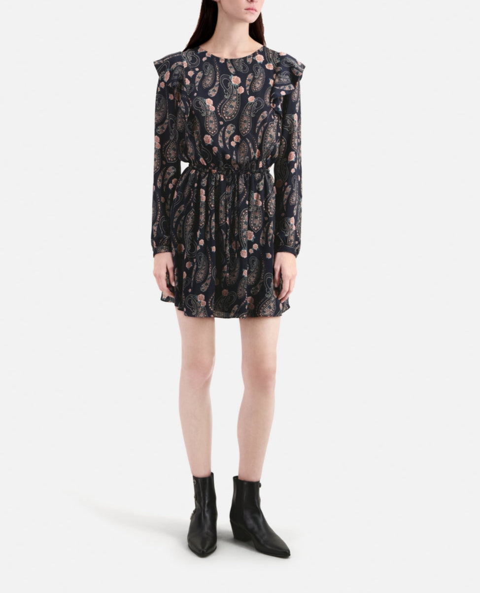 The Kooples - Robe Patineuse - Bleu Marine - Femme