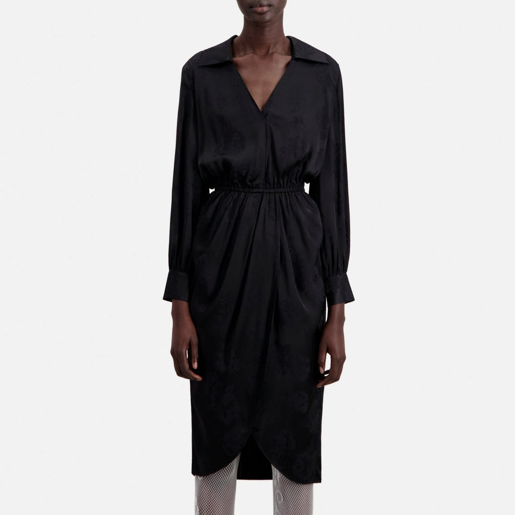 The Kooples - Robe Portefeuille - Noir - Femme