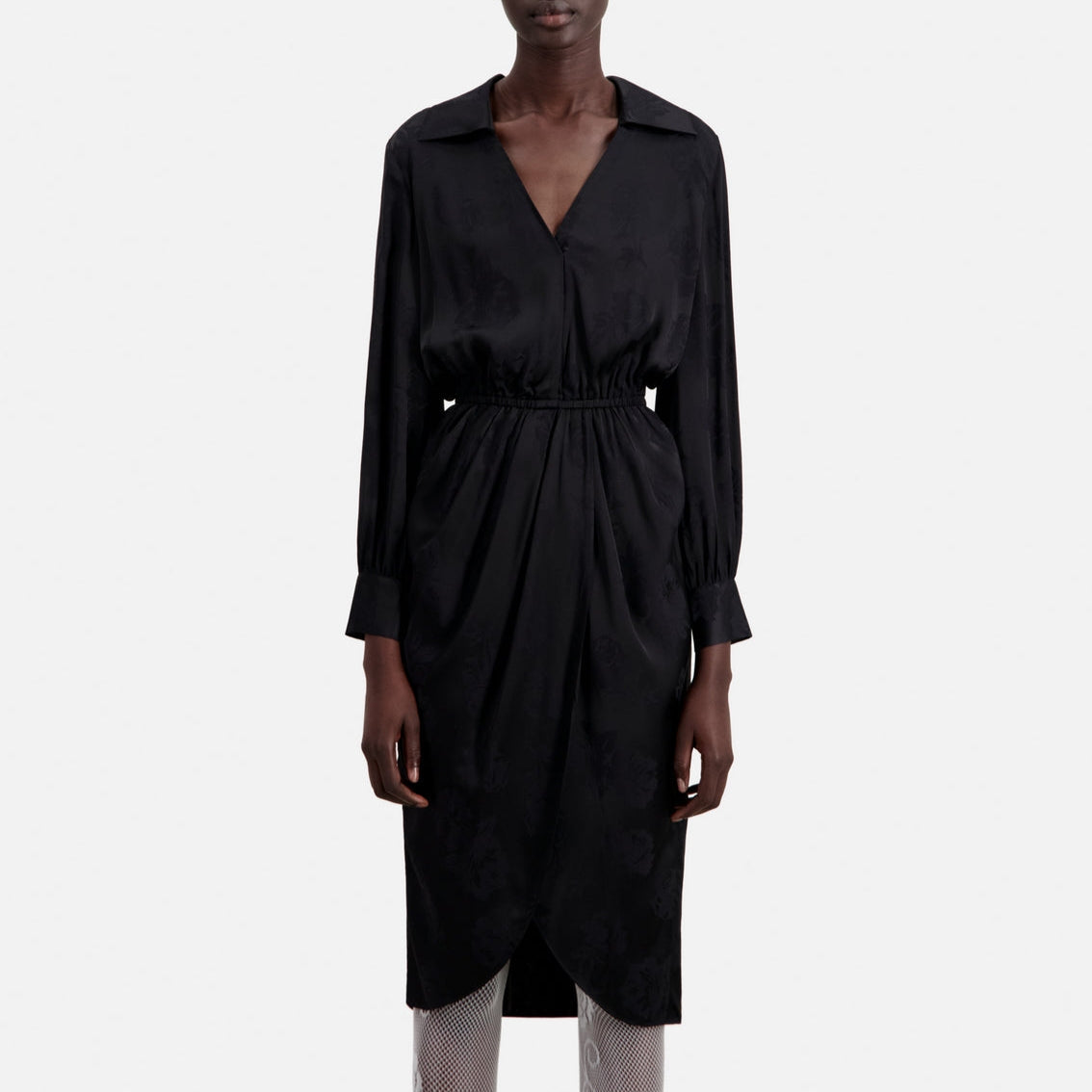 The Kooples - Robe Portefeuille - Noir - Femme