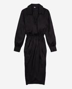 The Kooples - Robe Portefeuille - Noir - Femme