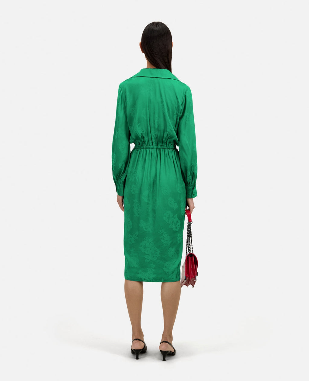The Kooples - Robe Porte-Feuille Midi En Jacquard - Femme