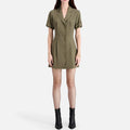 The Kooples - Vestido camisero - Caqui - Mujer