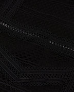 The Kooples - Robe Courte Avec Mix Dentelles A Manches Longues