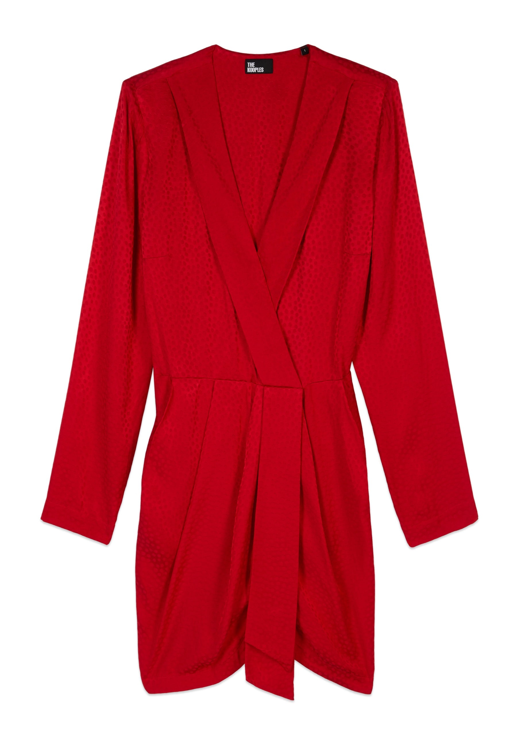 The Kooples - Robe Courte A Manches Longues Avec Zips Fantaisies