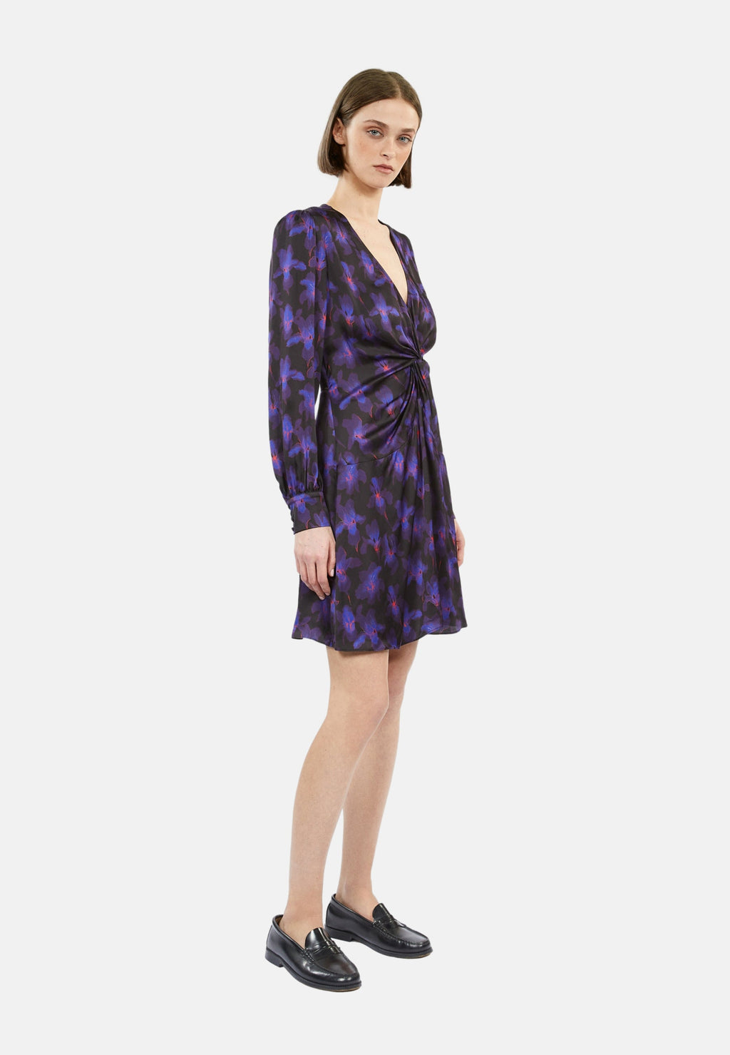 The Kooples - Short Tie Dress with Long Sleeves