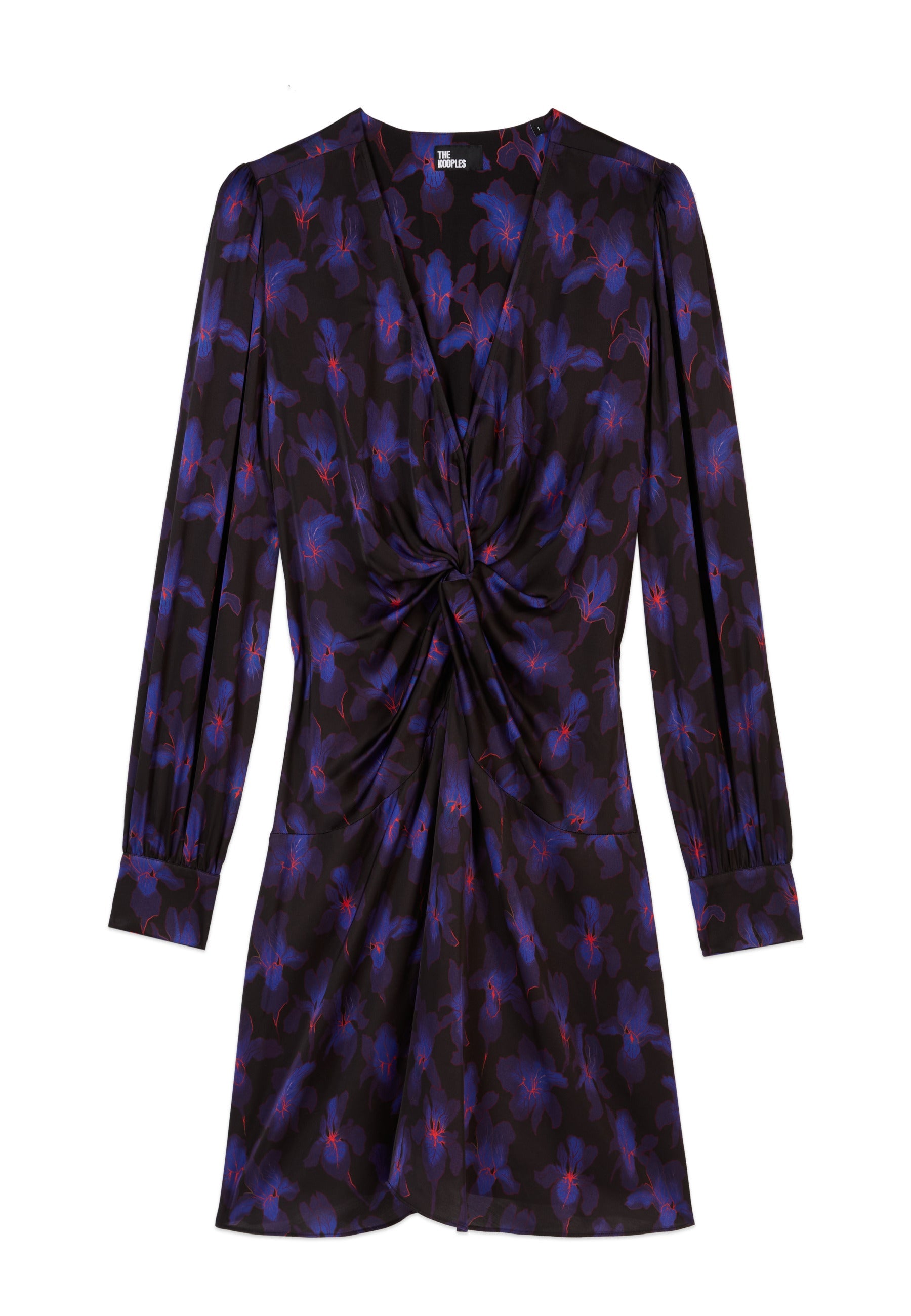 The Kooples - Short Tie Dress with Long Sleeves