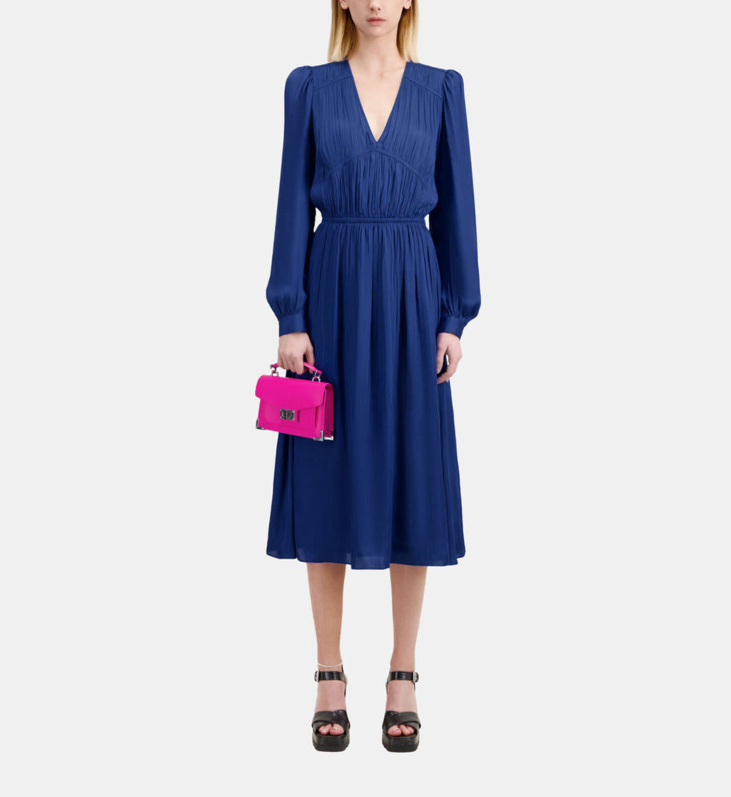 The Kooples - Robe Longue Manches Longues A Fronces