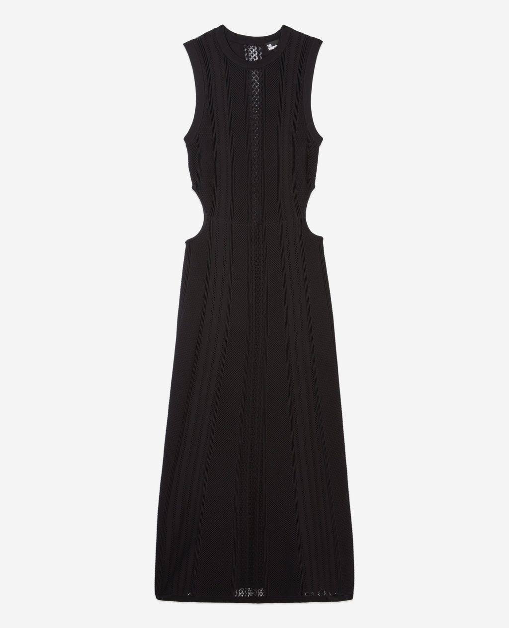 The Kooples - Robe Longue Details De Points Et Ouvertures Cotes