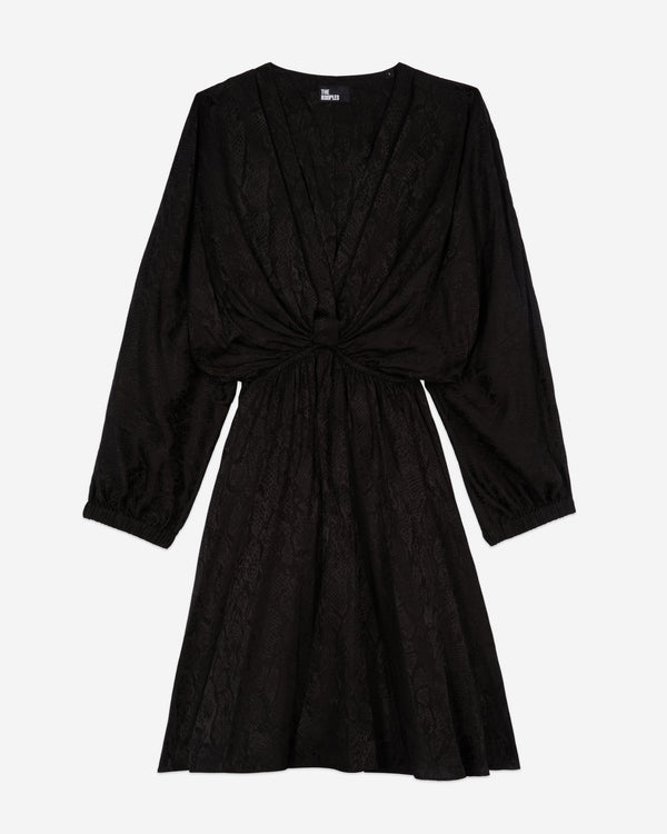 The Kooples - Robe Courte Manches 3/4 Resseree Taille