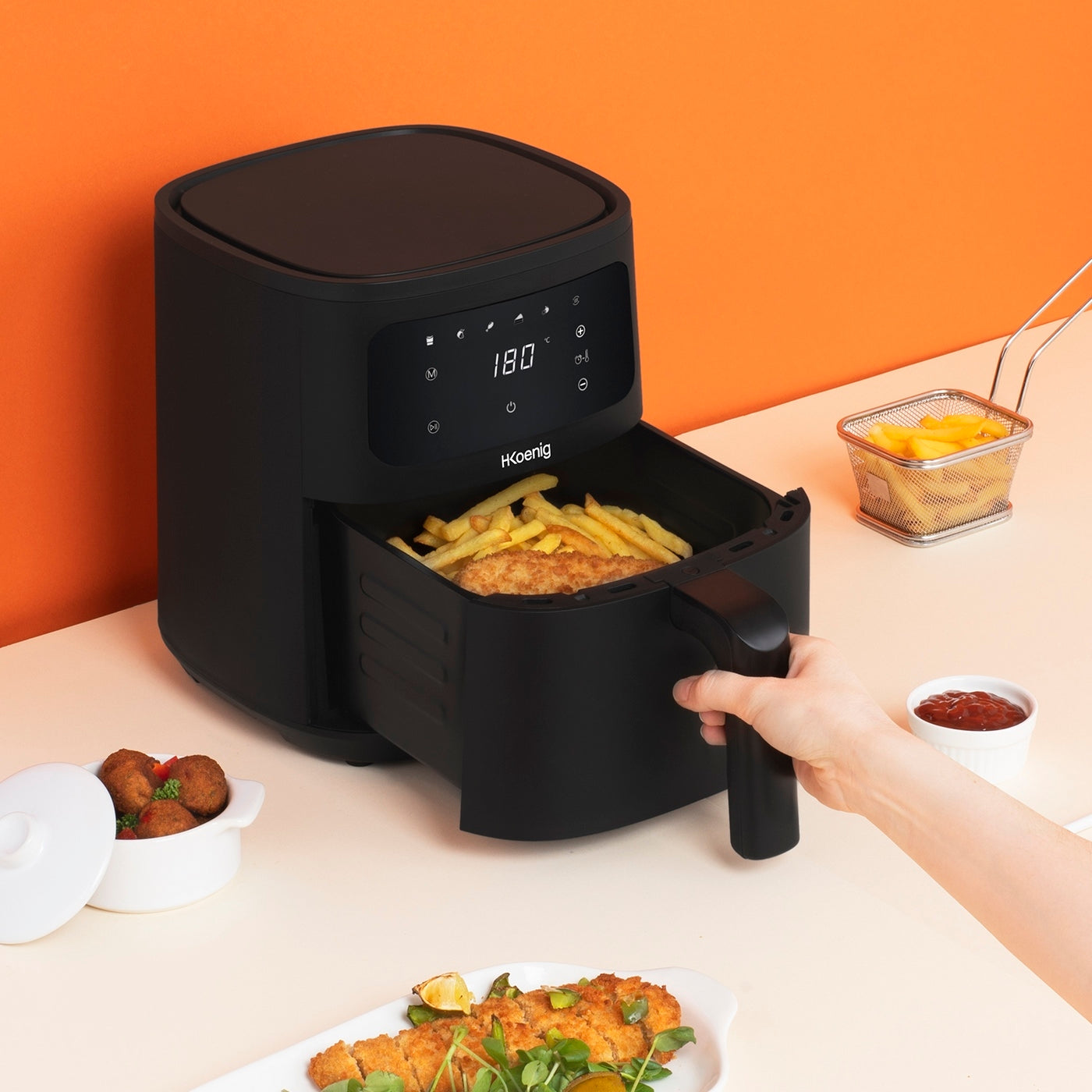 Friteuse Sans Huile 4L - Noir