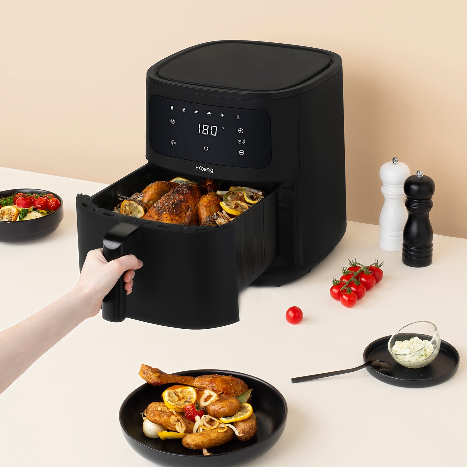 Friteuse Sans Huile 8L - Noir