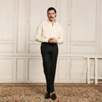 Chemise En Coton Et Lin Écrue