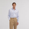 Chemise En Twill Double Retors Bleu Ciel