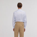 Chemise En Twill Double Retors Bleu Ciel