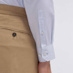Chemise En Twill Double Retors Bleu Ciel