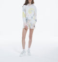 The Kooples - Sports Cut Fleece Shorts - Tie And Dye Multico - Women