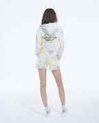 The Kooples - Sports Cut Fleece Shorts - Tie And Dye Multico - Women