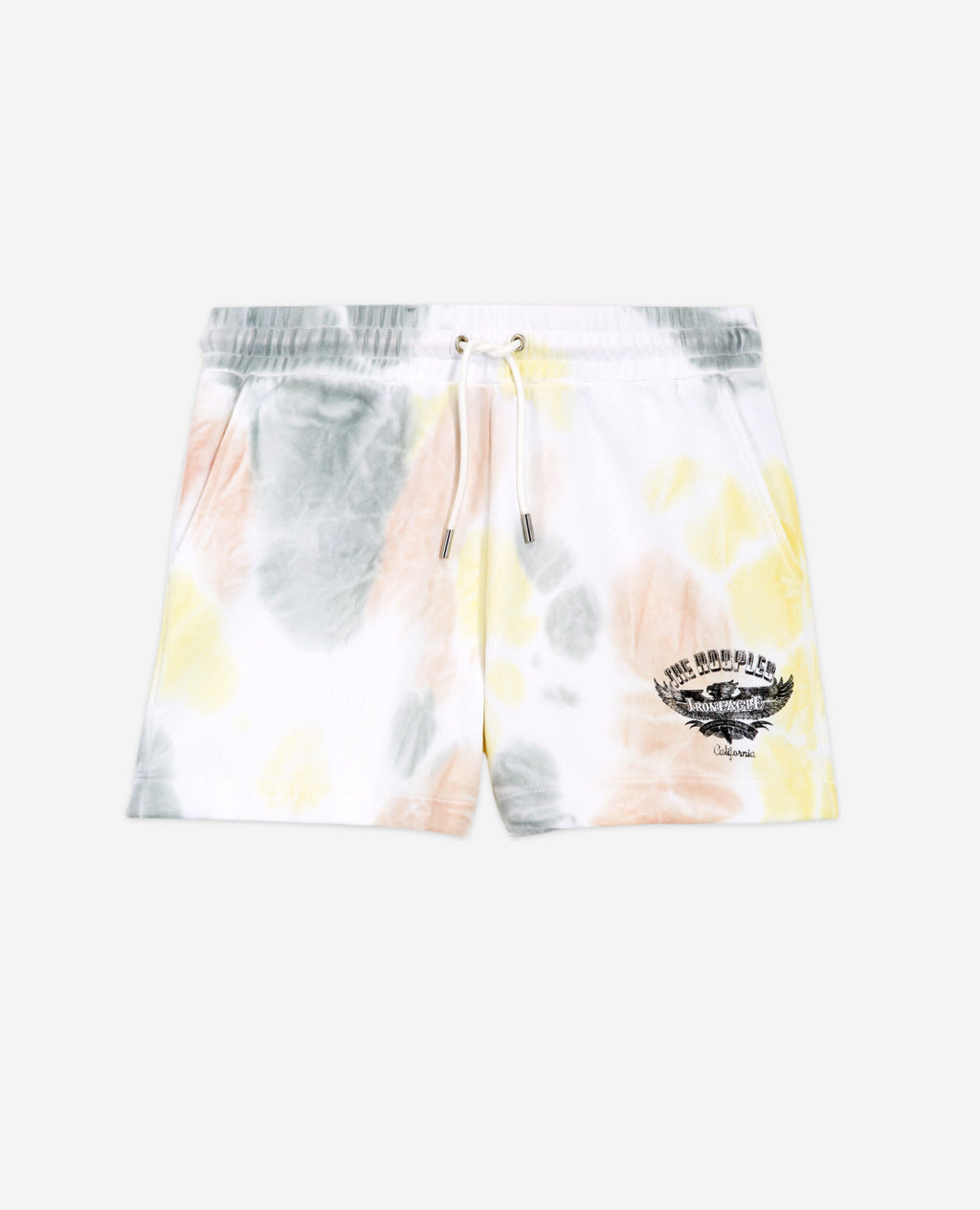 The Kooples - Sports Cut Fleece Shorts - Tie And Dye Multico - Women
