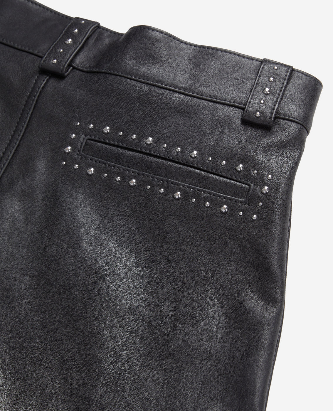 The Kooples - Short En Cuir De Mouton - Noir - Femme