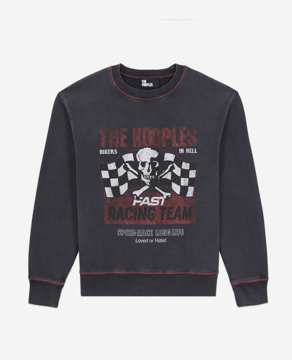 The Kooples - Sweat Avec Print Skull And Flag - Femme