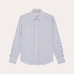 Chemise À Rayures Bleues Et Blanches