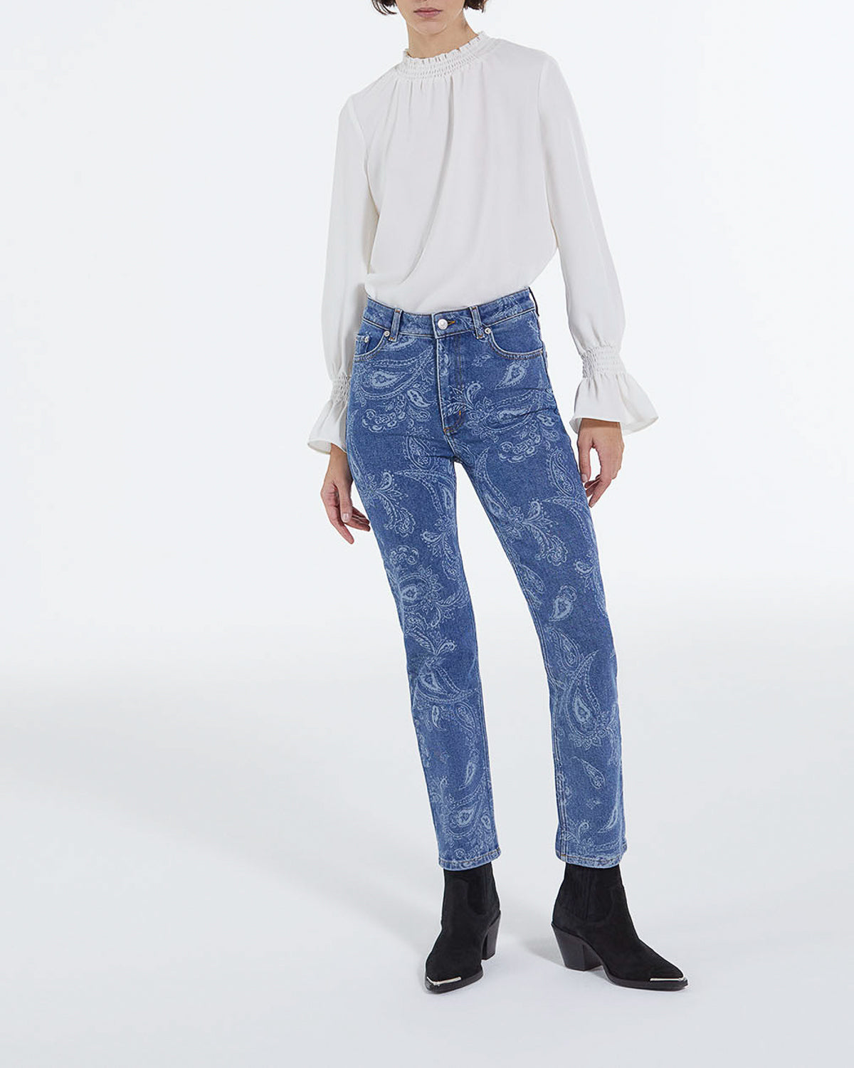 The Kooples - Blusa De Crepé - Blanco Roto - Mujer