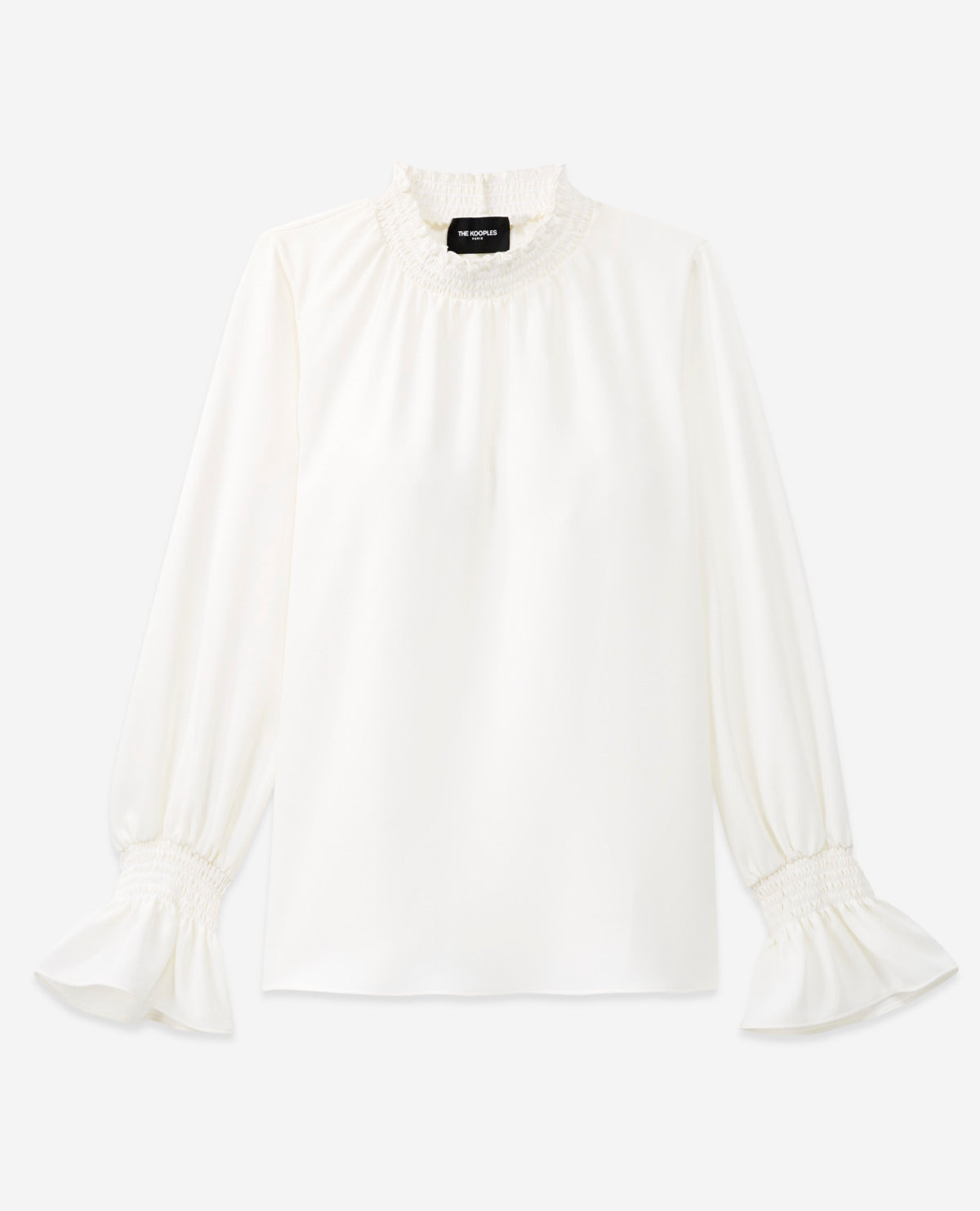 The Kooples - Blusa De Crepé - Blanco Roto - Mujer