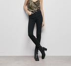 The Kooples - Caraco En Soie - Beige Et Noir - Femme