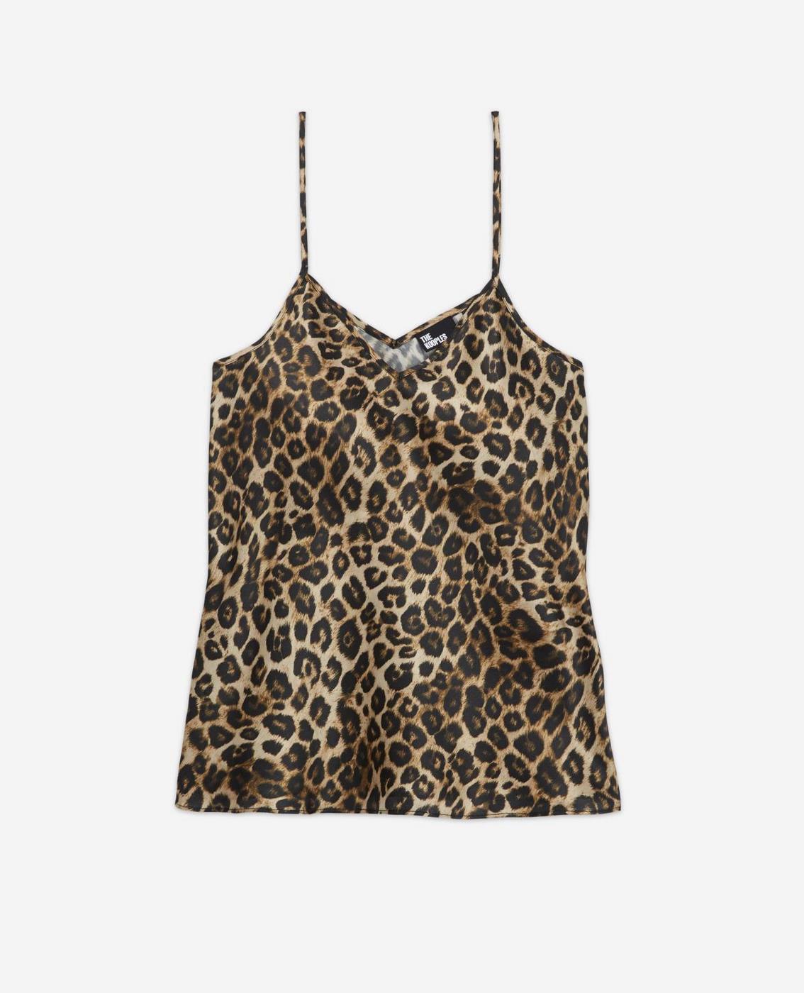 The Kooples - Caraco En Soie - Beige Et Noir - Femme