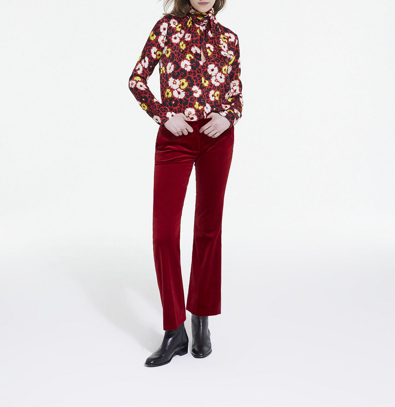 The Kooples - Blouse - Rouge - Femme