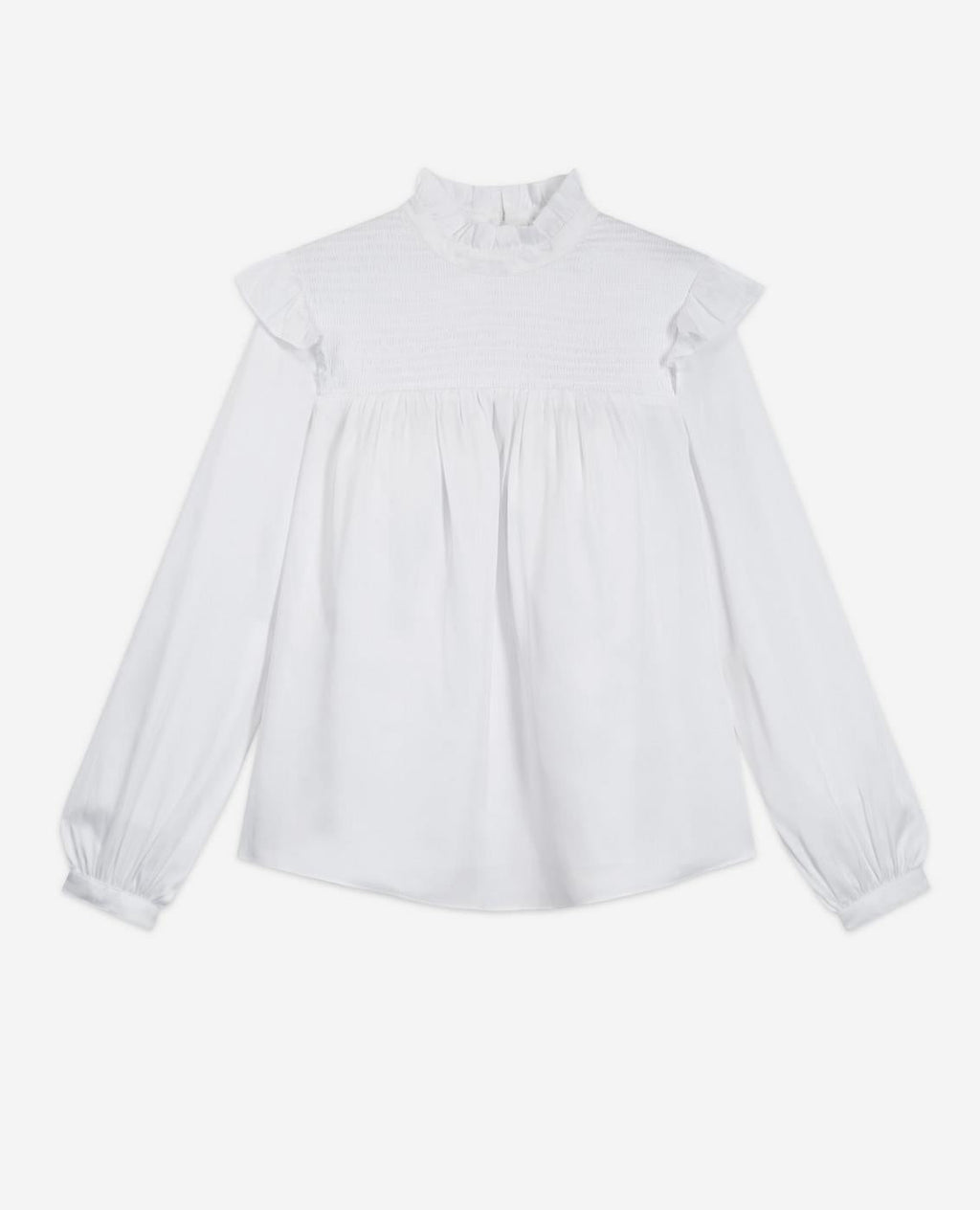 The Kooples - Top Manches Longues Avec Col Smock - Femme