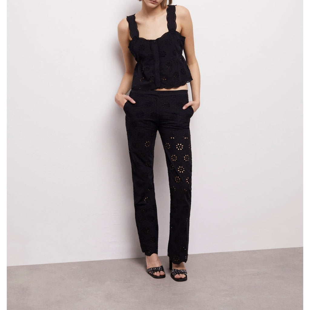 The Kooples - Crop Top - Noir - Femme
