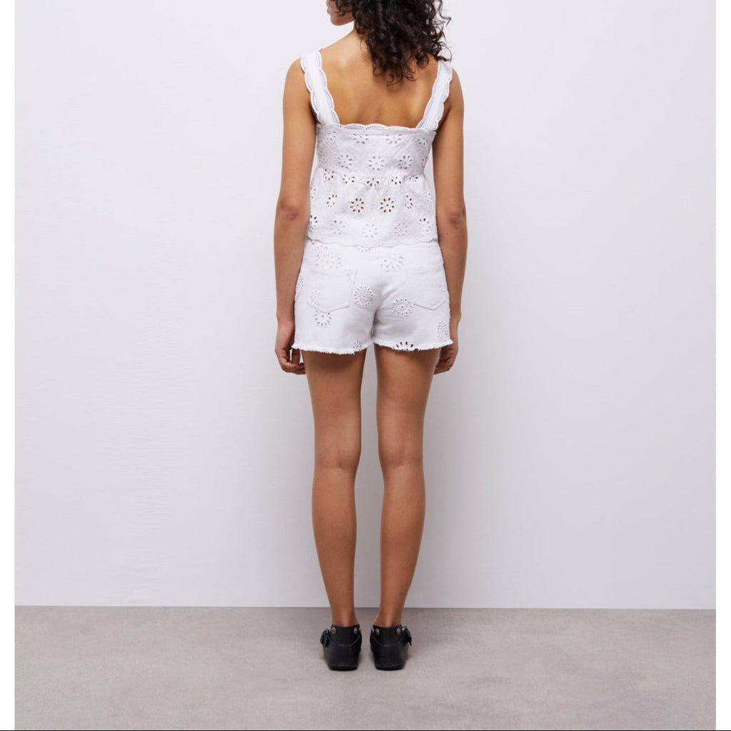 The Kooples - Crop Top - Blanco - Mujer