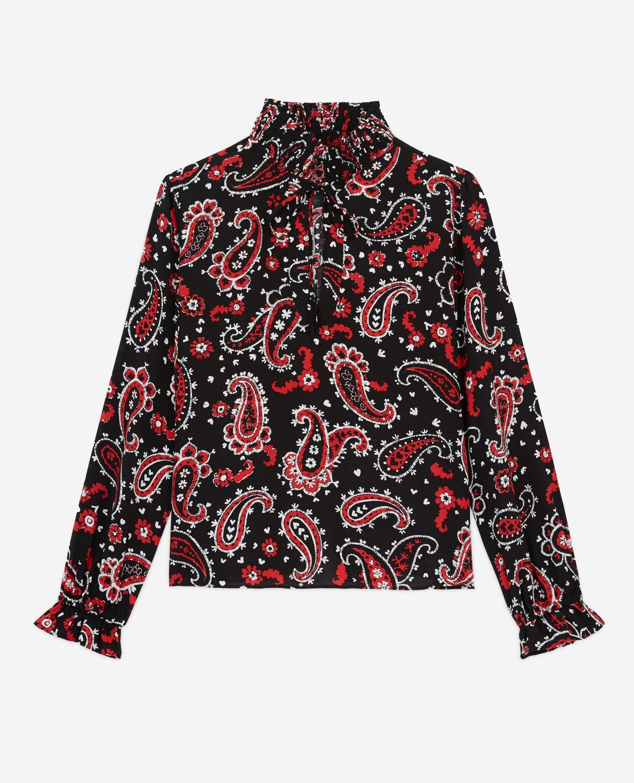 The Kooples - Blusa - Negro y Rojo - Mujer