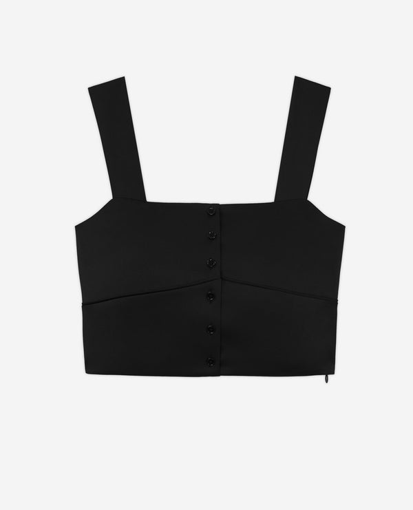 The Kooples - Crop Top - Negro - Mujer