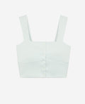 The Kooples - Crop Top - Vert D'Eau - Femme