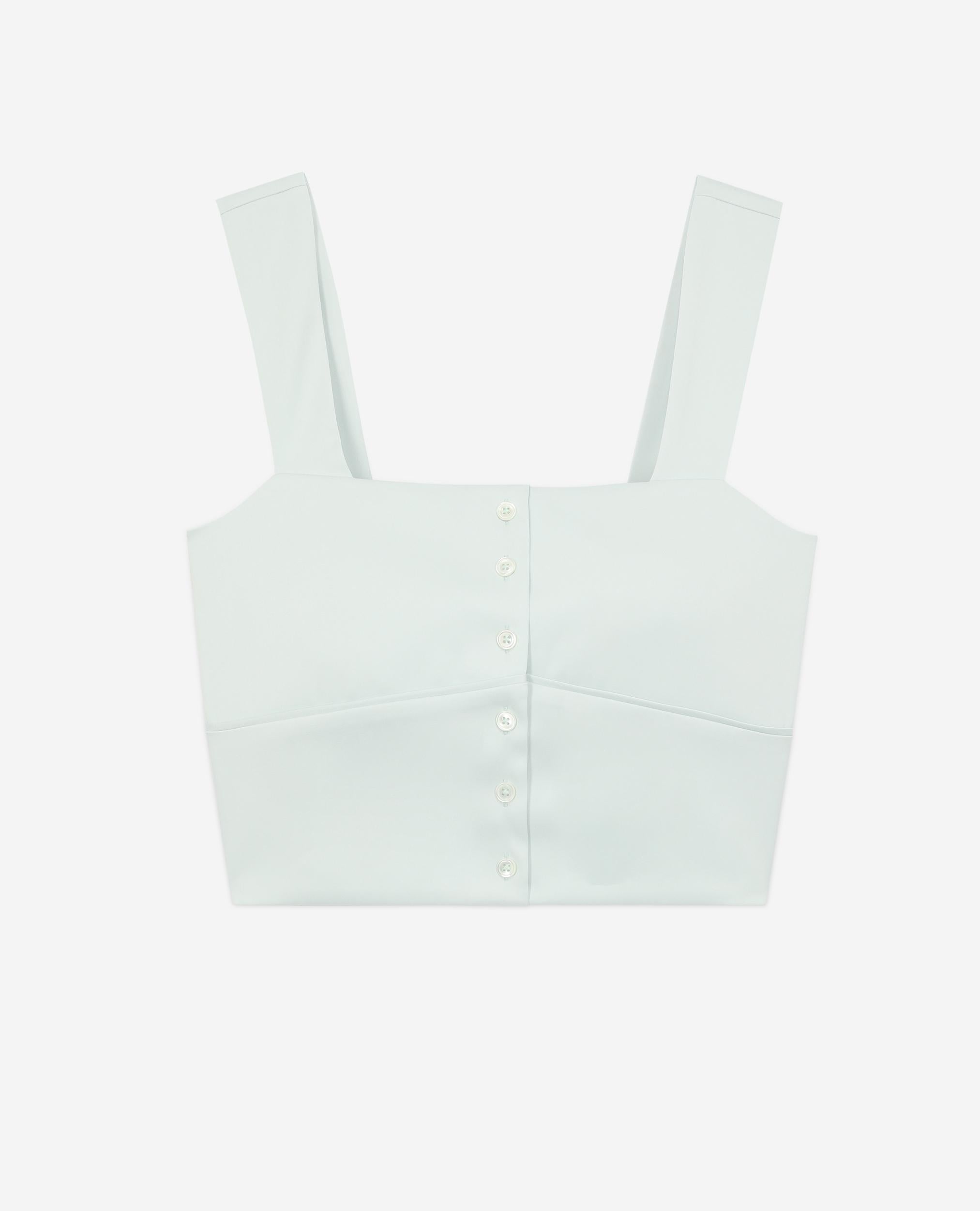 The Kooples - Crop Top - Vert D'Eau - Femme