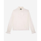 The Kooples - Blouse En Soie - Blanc - Femme