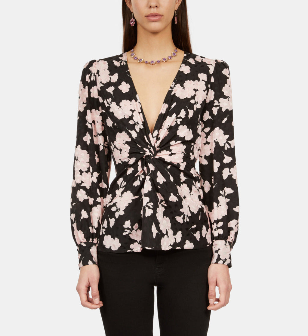 The Kooples - Long-Sleeved Jacquard Top