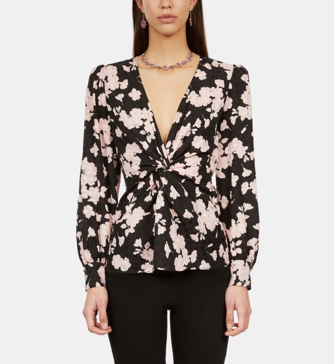 The Kooples - Long-Sleeved Jacquard Top