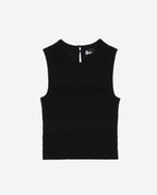 The Kooples - Top Sans Manches Et Details De Points