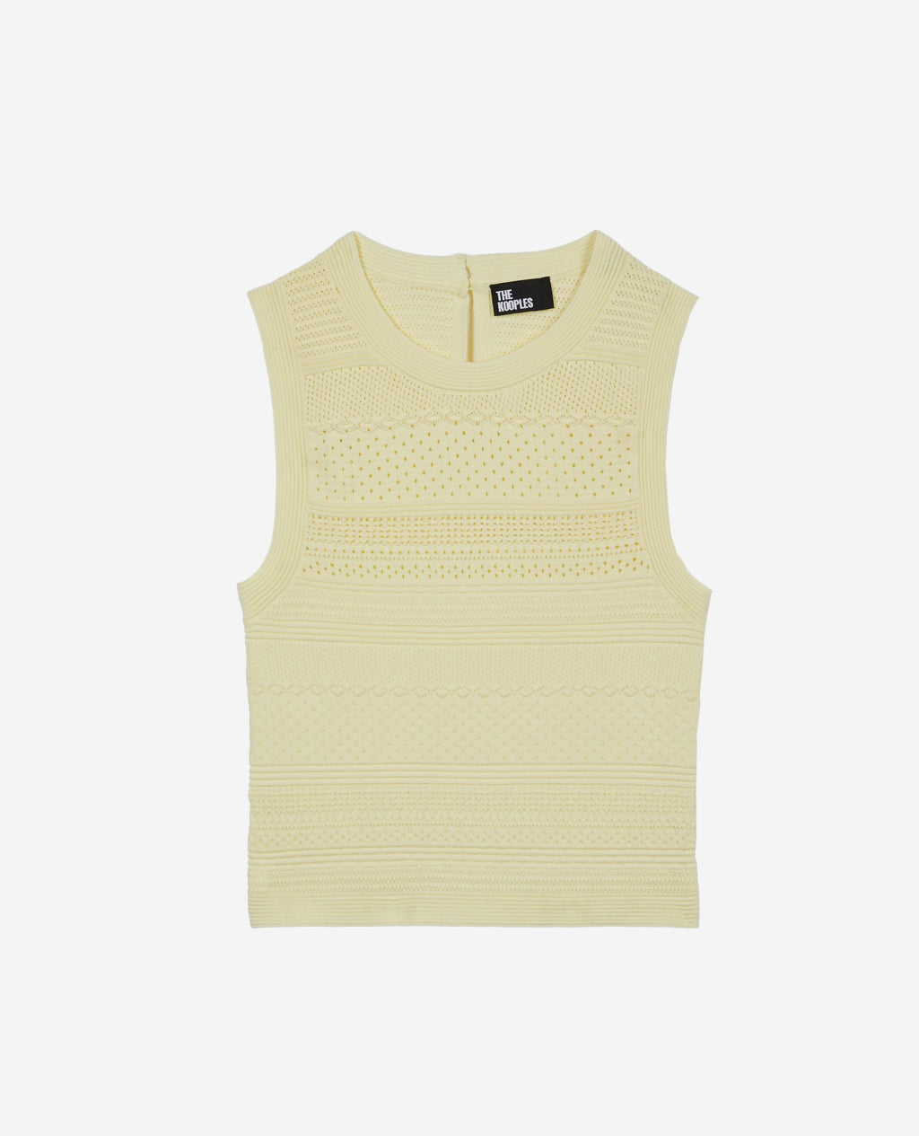 The Kooples - Top Sans Manches Et Details De Points